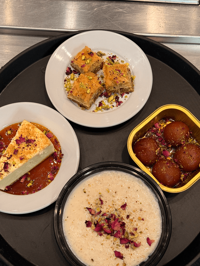 ZiZa Kabob desserts and sweet treats